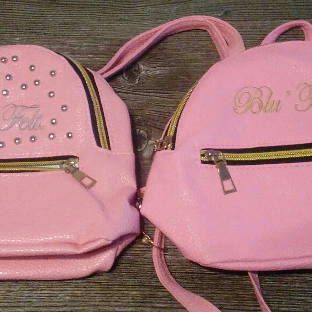 Little girls leather backpack or can be used as wo